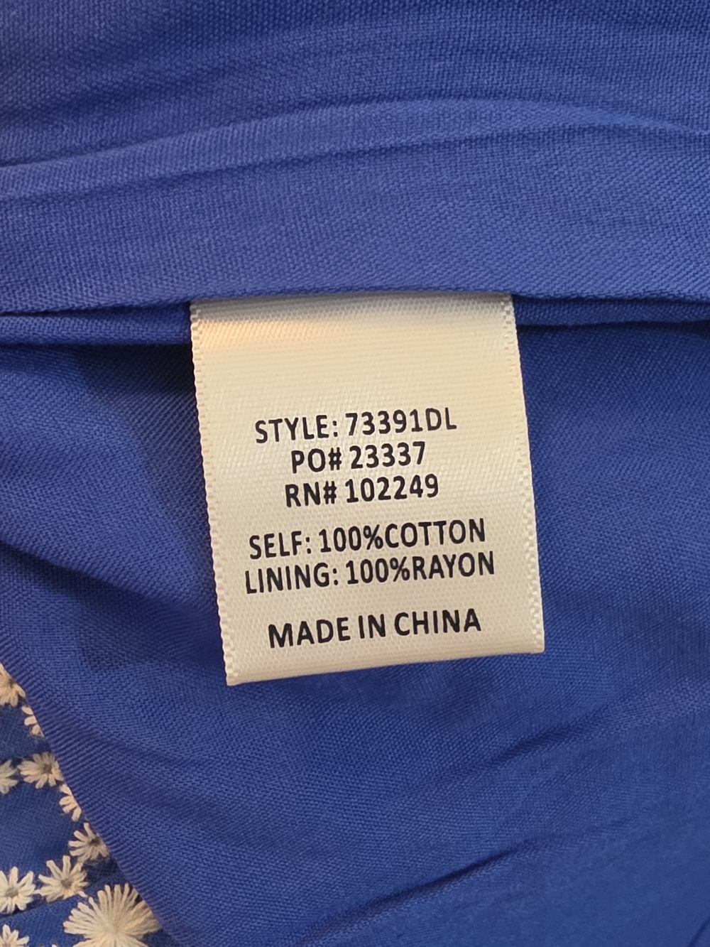 Skies Are Blue Embroidered Blue & White Pleated Shorts High Rise Womens Medium - Picture 7 of 8